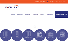 Tablet Screenshot of excellentwindows.com